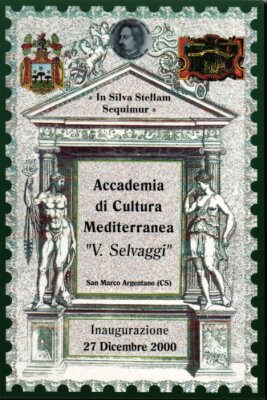 Cartolina Inaugurazione Accademia Cultura Mediterranea V.Selvaggi